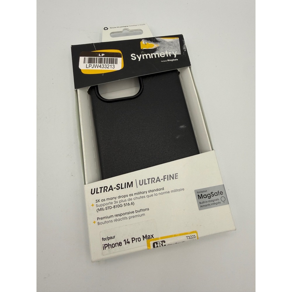 OtterBox Symmetry Case iPhone 14 Pro Max Black MagSafe Ultra-Slim Slim